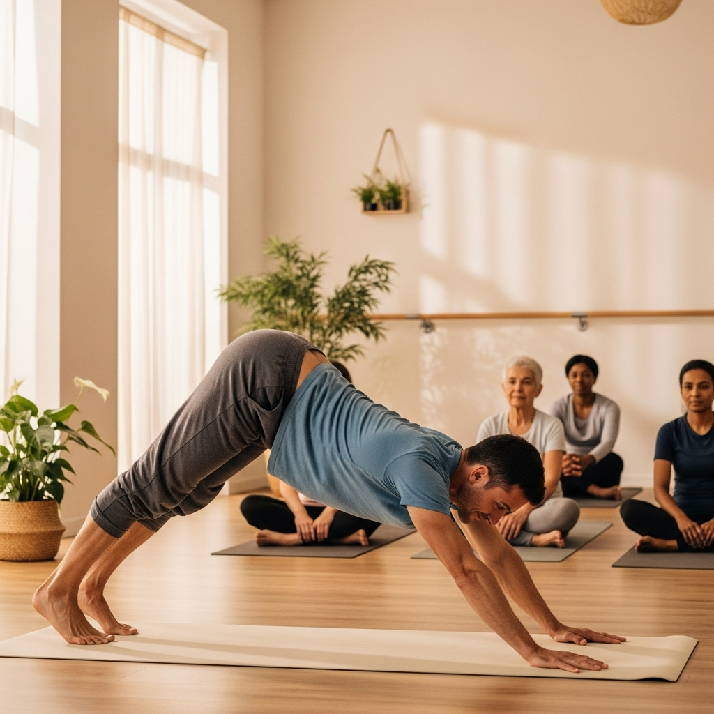 Mikkel Jensen, senior yoga instruktør hos constructingioq